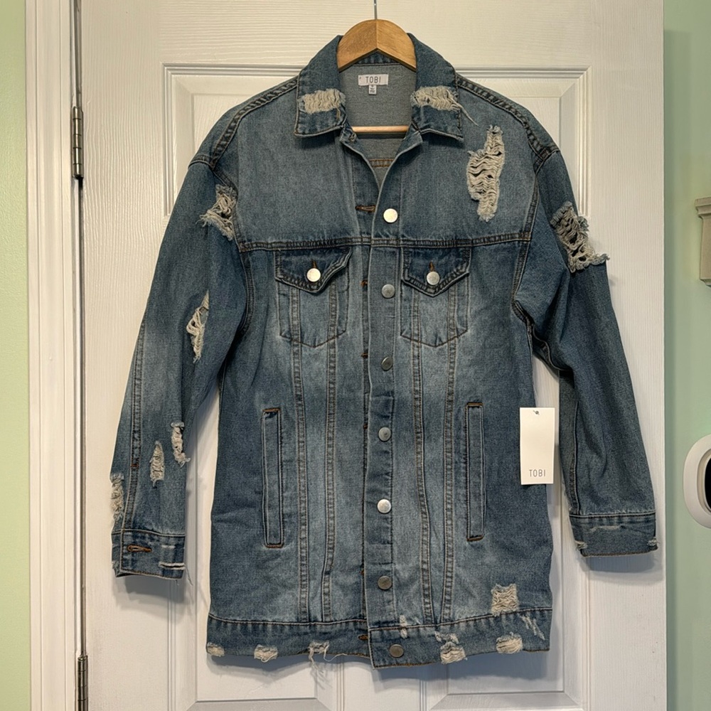 Distressed Jean Jacket